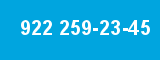 922 259-23-45